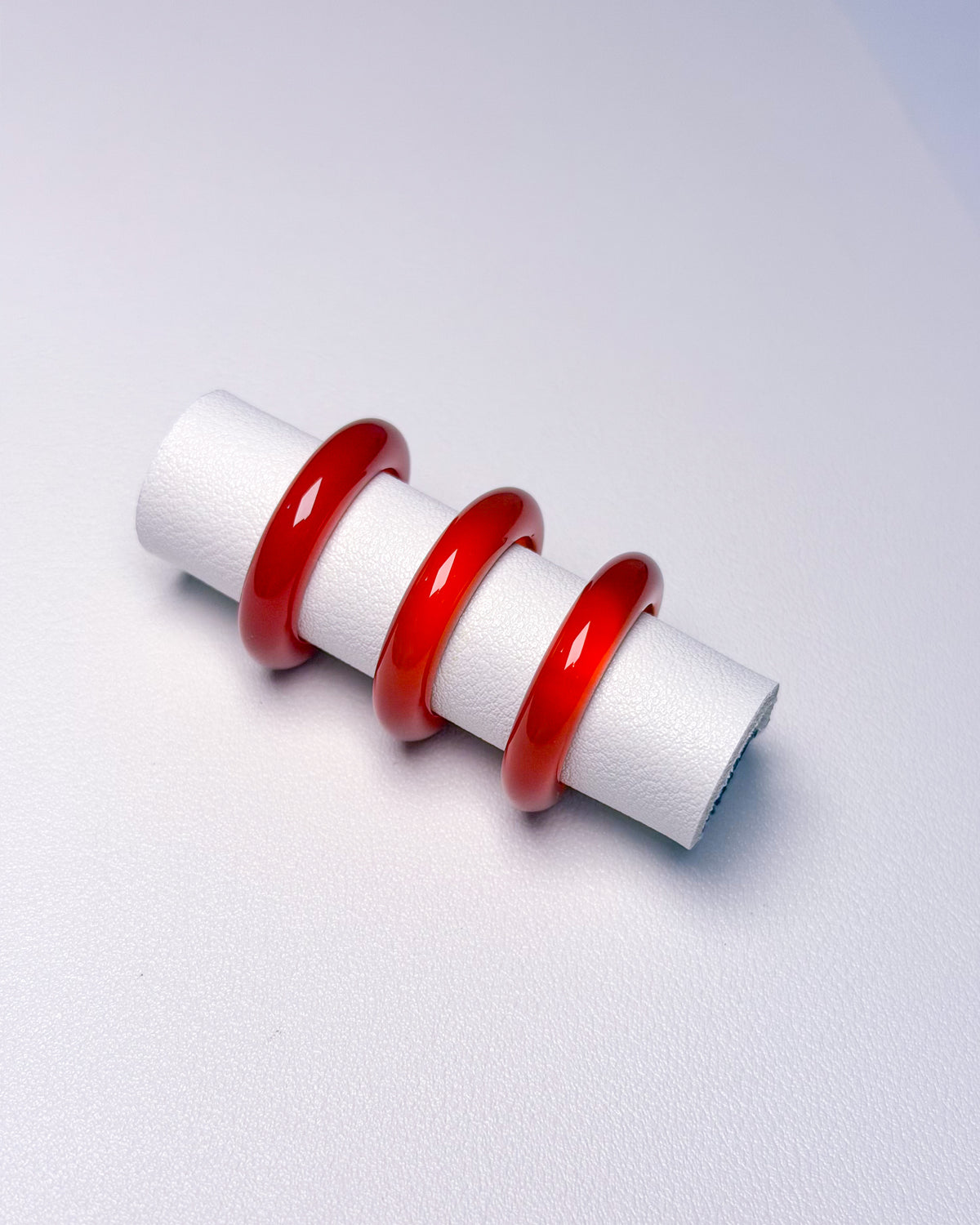Carnelian Dome Bangle Ring