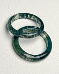 Moss Agate Bangle Ring
