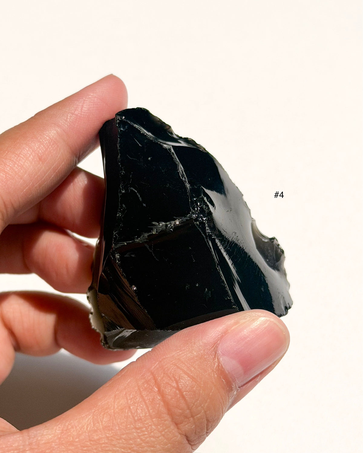 Raw Black Obsidian