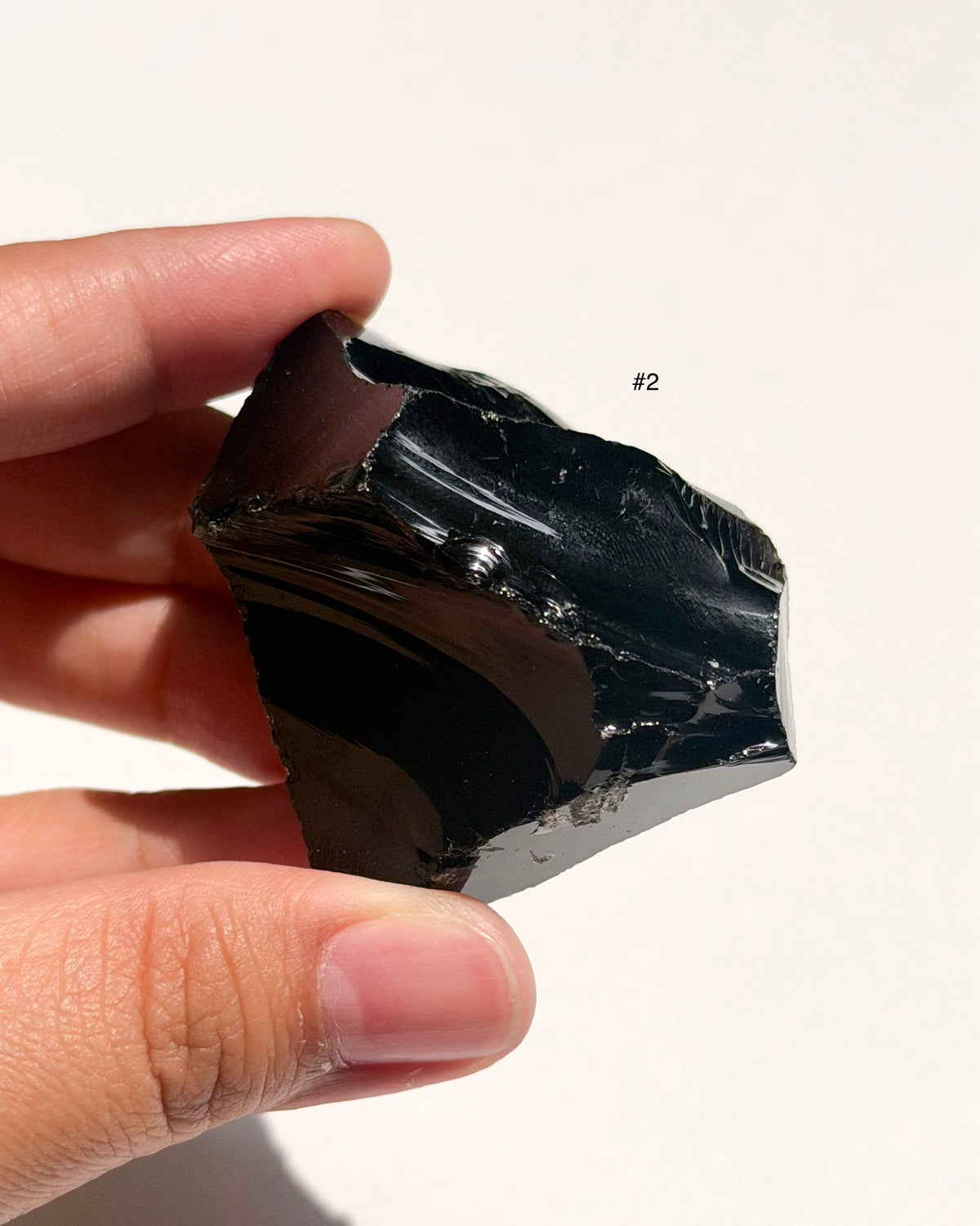 Raw Black Obsidian