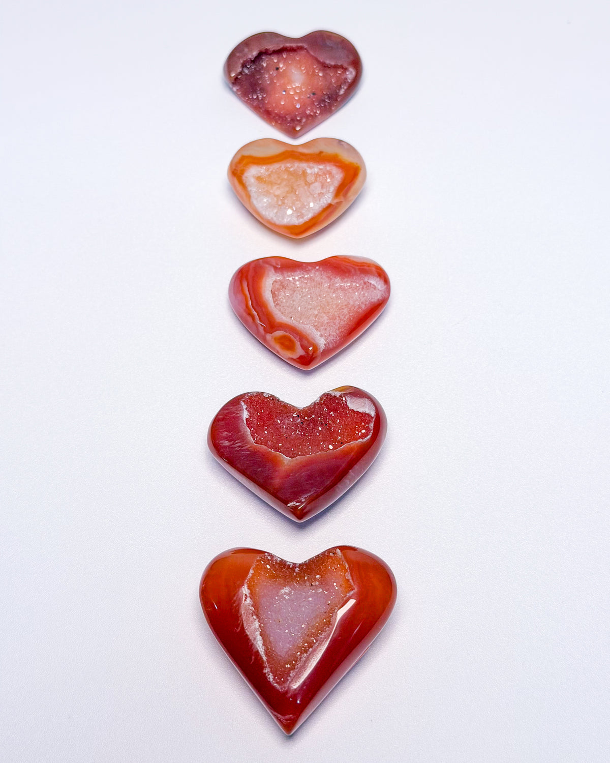 Druzy Carnelian Heart