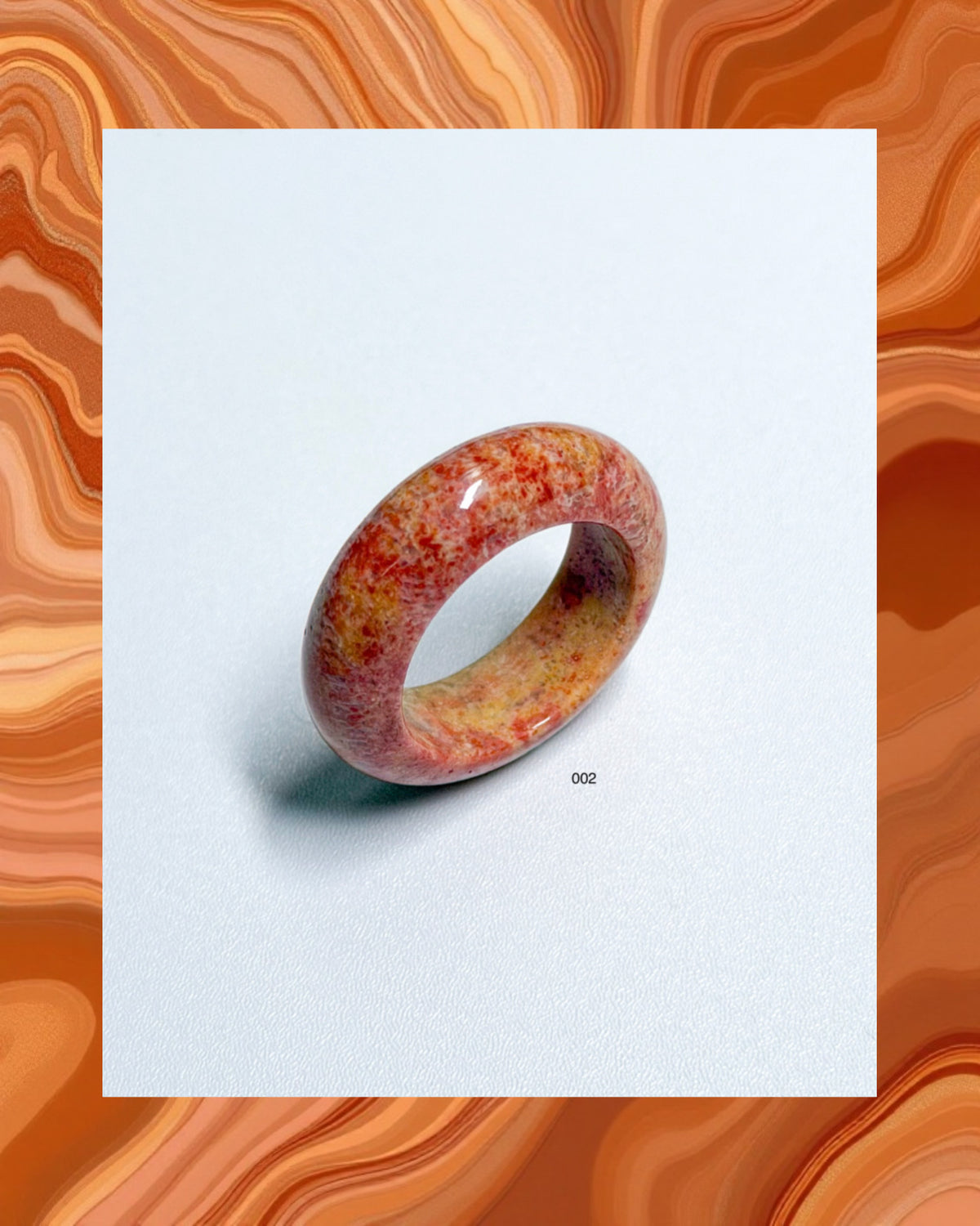 Coral Bangle Ring