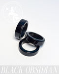 Black Obsidian Bangle Ring