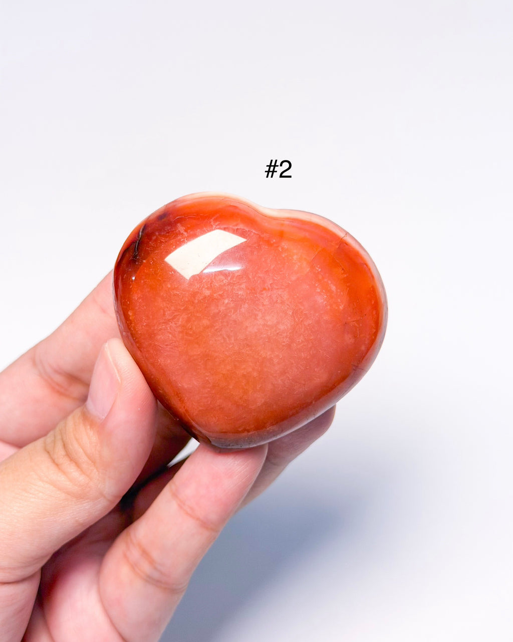 Carnelian Palm Heart