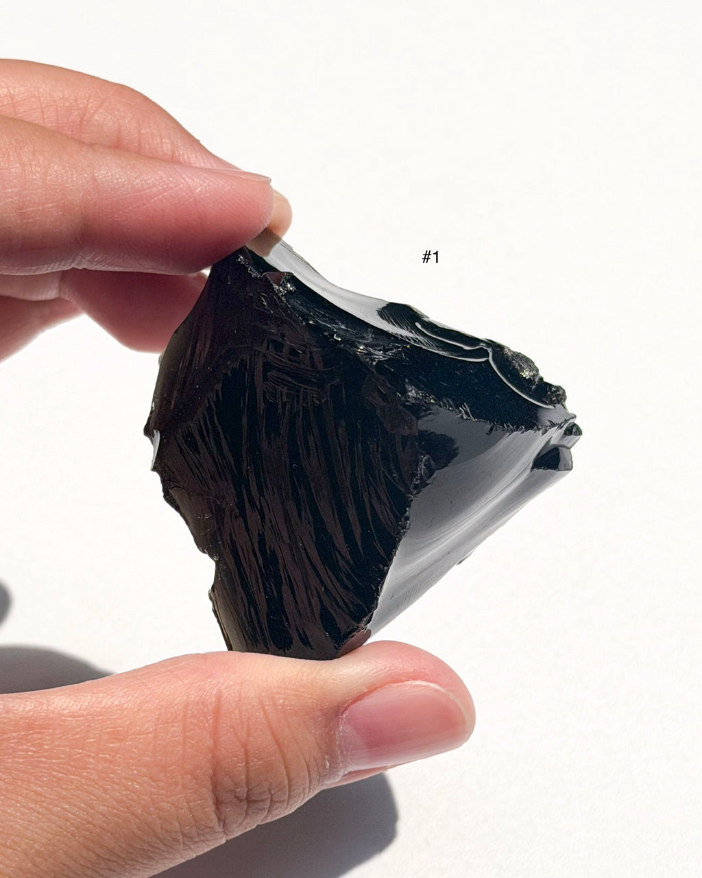 Raw Black Obsidian