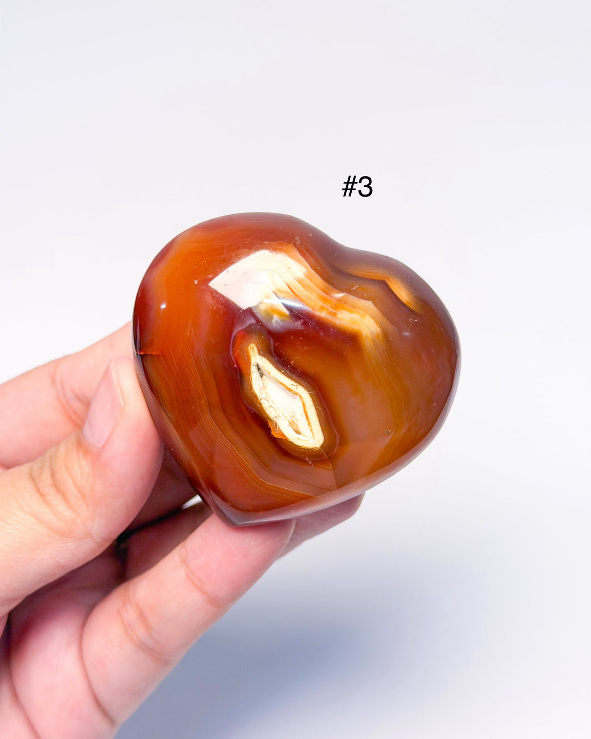 Carnelian Palm Heart