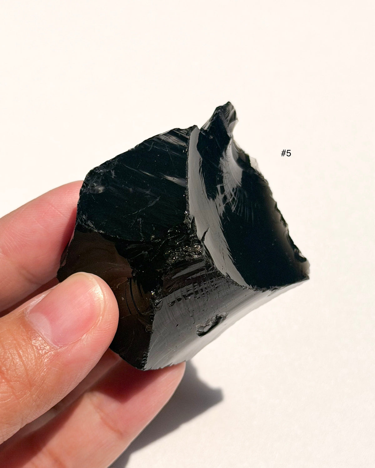 Raw Black Obsidian