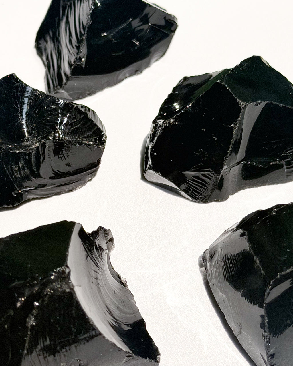 Raw Black Obsidian