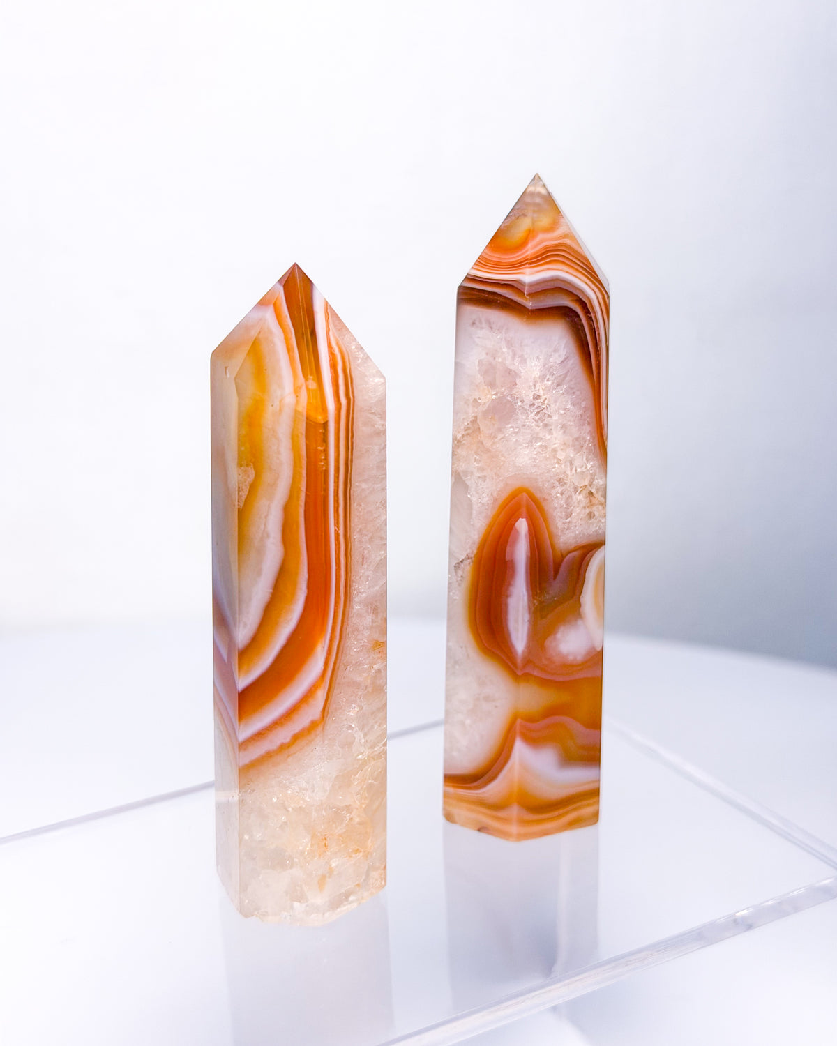 Carnelian w/ Quartz Tower