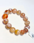 Peach Sakura Agate Bracelet