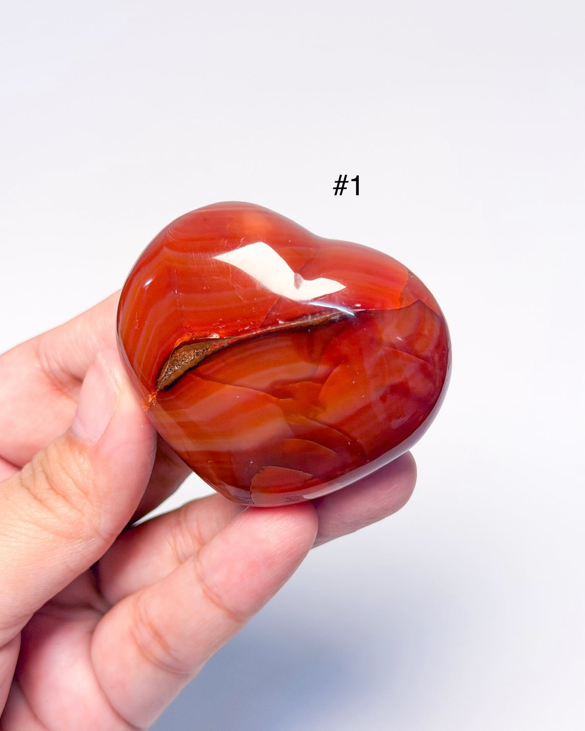 Carnelian Palm Heart