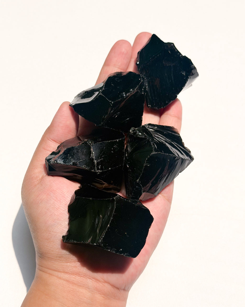 Raw Black Obsidian
